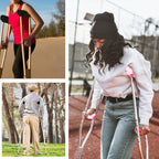 SPRING SEAON Plush Padded Crutches Covers underarm Crutch Pads Non Slip Padding Cushion Crutch Accessories(pink heart)