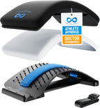 Everlasting Comfort Lumbar Support Board Back Stretcher for Lower Pain Relief - Adjustable Spine Decompression with 88 Acupressure Nodes - Back Cracking Device with Chair Strap for Posture Correction