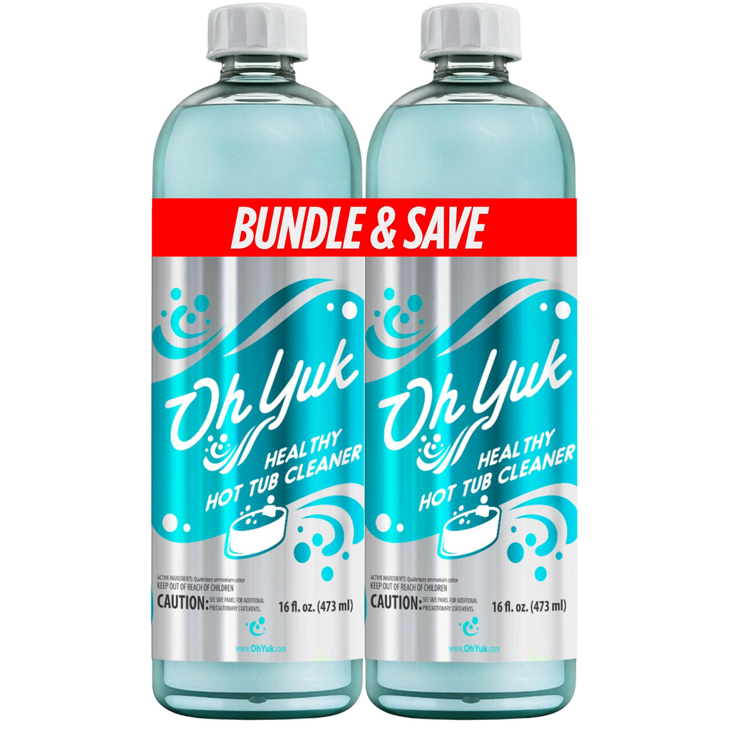 Oh Yuk Hot Tub Cleaner (2 Pack) – Hot Tub Jet Cleaner for Pipes & Jets | Spa Jet Cleaner for Plumbing lins | Deep Clean Spa Pipe Flush Cleaner for Indoor & Outdoor Spas, Swim Spas & Inflatable Tubs