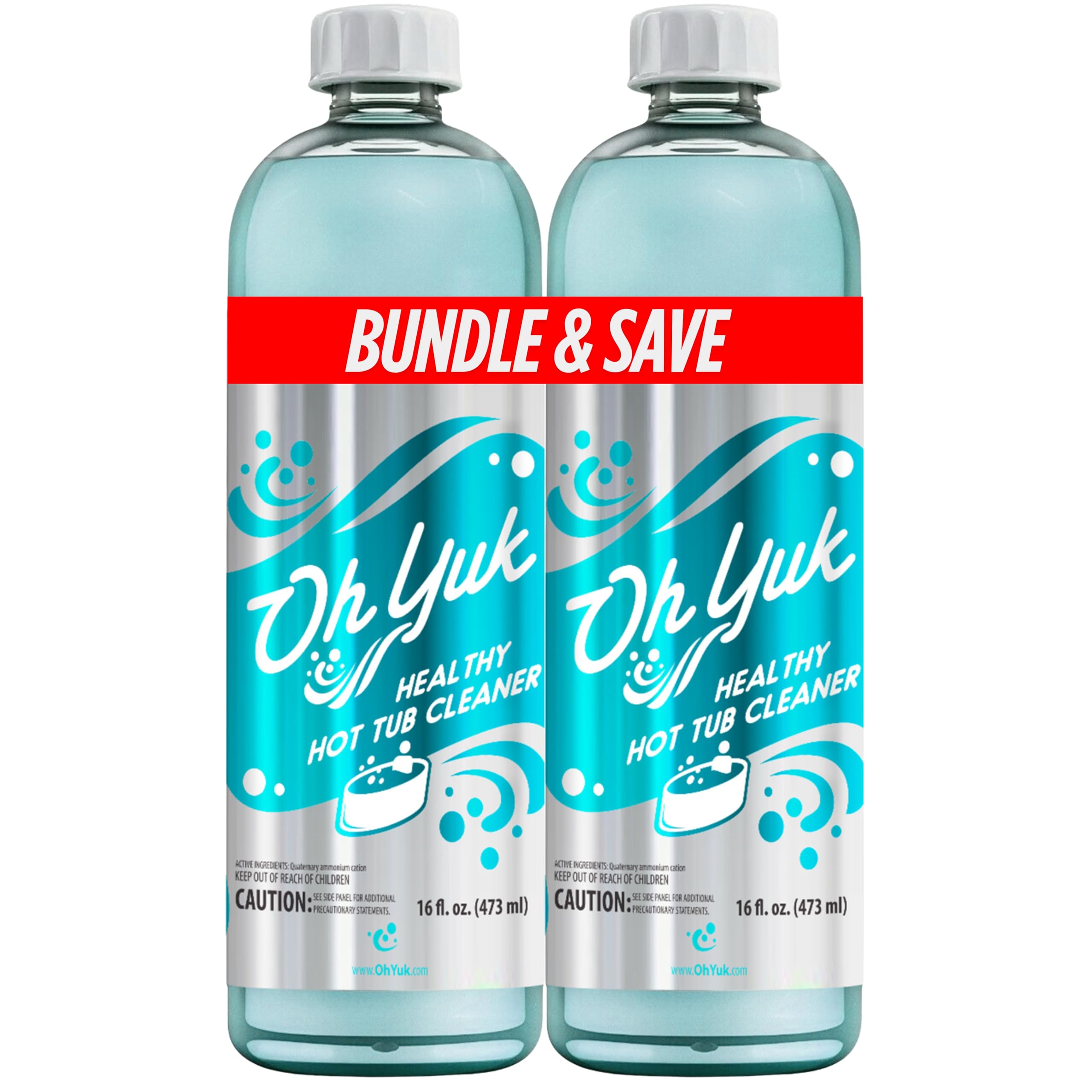 Oh Yuk Hot Tub Cleaner (2 Pack) – Hot Tub Jet Cleaner for Pipes & Jets | Spa Jet Cleaner for Plumbing lins | Deep Clean Spa Pipe Flush Cleaner for Indoor & Outdoor Spas, Swim Spas & Inflatable Tubs