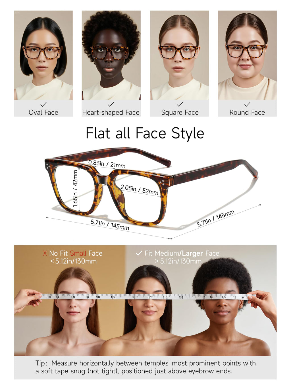 Icesor Oversized Square Blue Light Glasses for Woman Men fashion Rectangle Chic Preppy Look Chic Frame Reduce Eyestrain Protection for TV/Computer/Gaming Athena Style