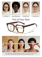 Icesor Oversized Square Blue Light Glasses for Woman Men fashion Rectangle Chic Preppy Look Chic Frame Reduce Eyestrain Protection for TV/Computer/Gaming Athena Style