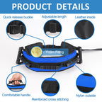 Gait Belt for Seniors, Transfer Belt with 7 Nylon Padded Handles, Medical Belt for Lifting Patients, Safety Gait Belt for Elderly Easy to Use Quick Release Buckle(Blue)