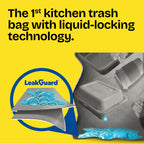 Glad ForceFlex MaxStrength LeakGuard Trash Bags, 13 Gal, Fresh Air, 90 Ct (Package May Vary)