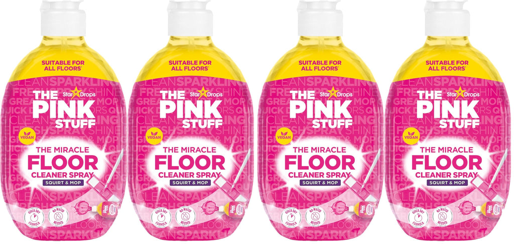 Stardrops - The Pink Stuff - The Miracle Floor Cleaner Spray - Squirt and Mop, (Pack of 4)