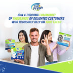 True Fresh Toilet Bowl Cleaner Tablets 26 Pack – Deodorizer & Septic Safe – Deep Cleaning, Odor Eliminator, Stain Remover for Long-Lasting Freshness – Fresh Ocean Scent