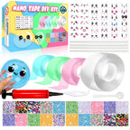 Nano Tape Bubble Kit, Nano Double Sided Adhesive Tape Bubbles, 4Pcs Nano Tape Toys Kit for Boys and Girls Party Favors and Kids Craft Fidget Toys Set