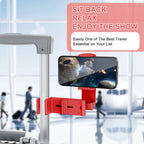Perilogics Airplane Phone Holder Mount Universal in Flight Hands Free Viewing with Multi-Directional Dual 360 Degree Rotation (Coral)