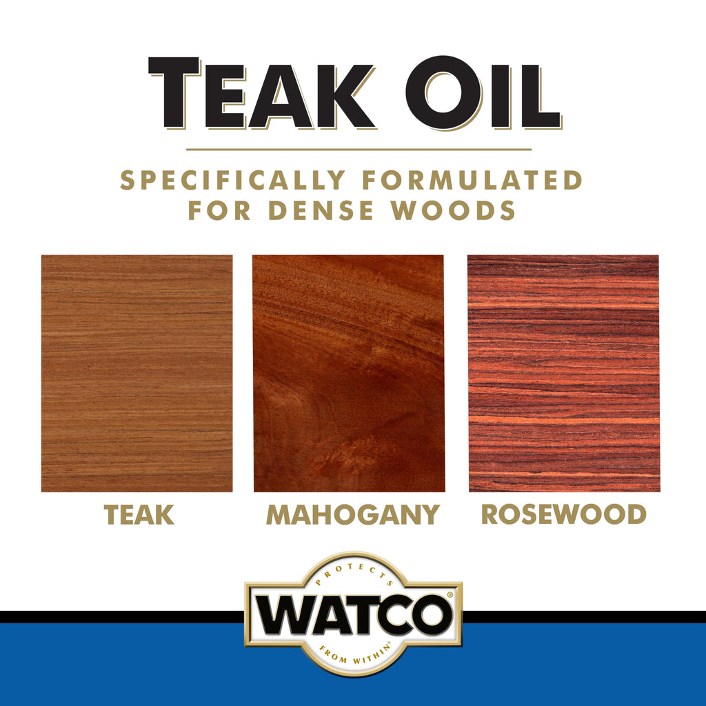 Watco Teak Oil Wood Finish Spray, 11.25 oz, Clear, 6 Pack
