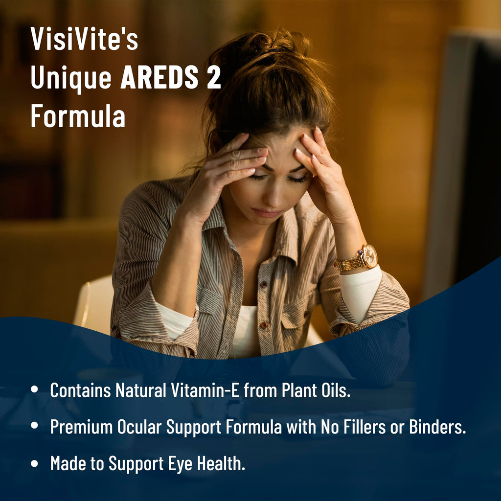 Zinc Free AREDS 2 Eye Vitamins - Zinc Free Eye Vitamins - Zeaxanthin Plus Lutein Eye Vitamins - Soy-Free VCaps - No Zinc and Copper