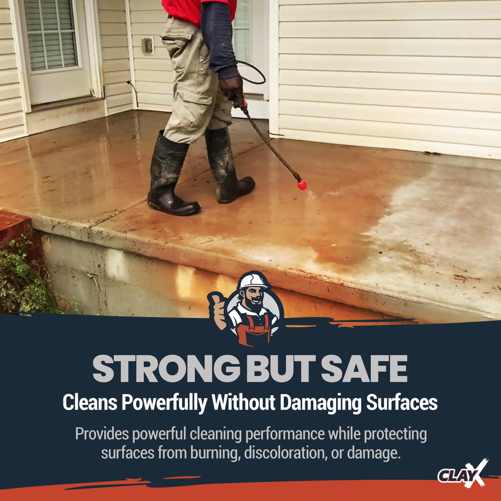 RadonSeal Clay-X Red Clay Stain Remover for Concrete, Brick & Masonry