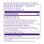 NAOMI Italian Citrus Bergamot 500mg + Resveratrol, Award-Winning Cardiologist Dvlpd, Supports Normal Cholesterol & Healthy Cellular Function, 7 Key Polyphenols, Resveratrol & Olive Leaf, 90-Day Supply