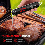 TempPro TP18 Instant Read Meat Thermometer Digital with Thermocouple Sensor, Cooking Food Thermometer for Grill, Smoker, BBQ, Oil Deep Frying, Candy, Kitchen Thermometer Bakeware(Previously ThermoPro)