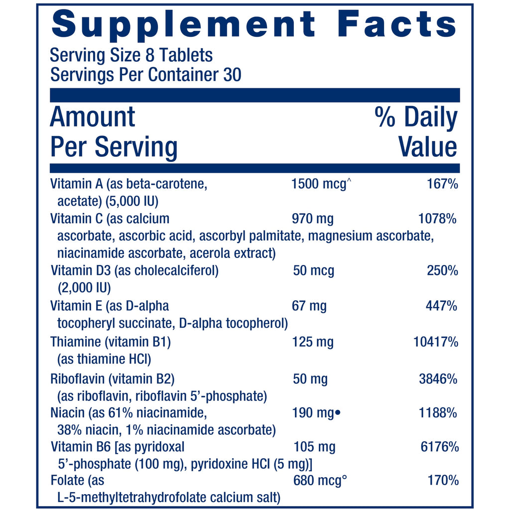 Life Extension Mix Tablets, high-Potency, Advanced Vitamin, Mineral, Fruit & Vegetable Formula, Vitamin C, B, D, E, Magnesium, for Whole-Body Health, Healthy Aging, Gluten-Free, 240 Tablets