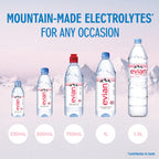 Evian Natural Spring Water (One Case of 12 Individual Bottles, each bottle is 1 liter) Naturally Filtered Spring Water in Large Bottles