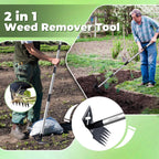 LAWFYMORI Weed Puller Tool with Long Handle, 60" Garden Weeding Tool