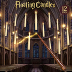 ORIENTAL CHERRY Floating Candles with Wand, 12 Pcs Magic Flickering Light
