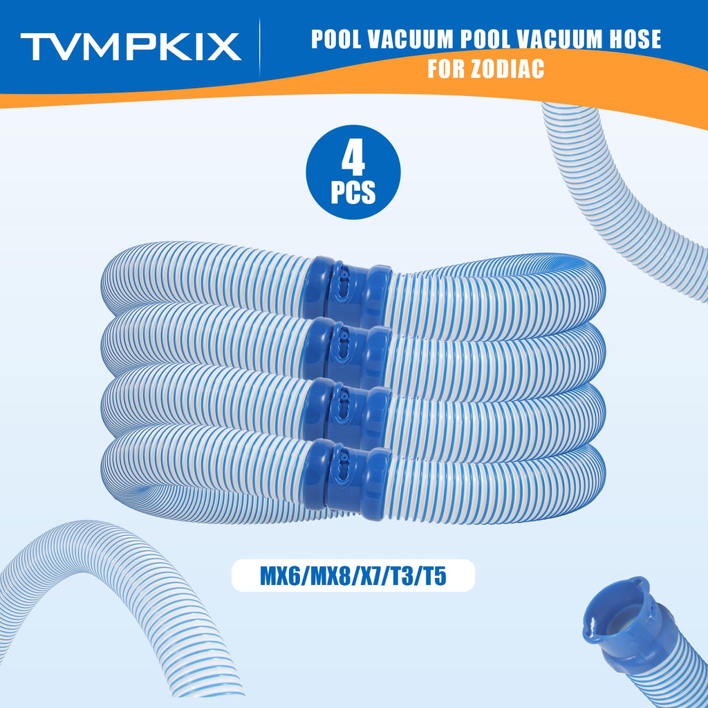 Pool Cleaner Hose for Zodiac MX6 MX8 Replacement Parts, 39 Inch R0527700 Twist Lock Pool Vacuum Hose,One Year Warranty (4pack)