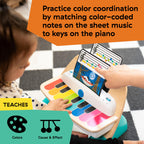 Baby Einstein and Hape Magic Touch Wooden Toy Piano, Montessori Musical Learning Toy for Babies and Toddlers 6mo+