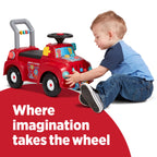 Radio Flyer Tinker Truck With Lights & Sounds, Toddler Ride On Toy, For Ages 1-3, Red