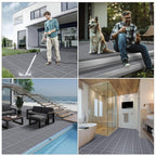 16 PCS Modular Interlocking Cushion Interlocking Floor Tiles with Hole