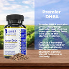 Premier Research Labs Premier DHEA - DHEA Supplement for Women & Men, Pure DHEA 25mg, Hormone Support for Healthy Aging, Wild Yam DHEA, Vegan Friendly - 60 Vegetarian Capsules