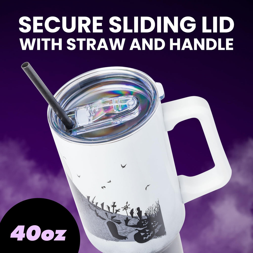 Silver Buffalo Nightmare Before Christmas, Stainless Steel Tumbler, 40oz