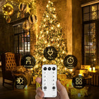 JMEXSUSS 168FT 600 LED String Lights for Outside Clear Wire, Warm White Christmas Lights Outdoor Waterproof, Tree Lights Outdoor Plug in for Patio Wedding Party Holiday Christmas Bedroom Pergola Decor