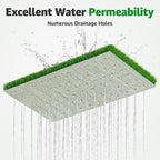 Artificial Grass Fake Turf Grass Outdoor Indoor with Drainage Holes, 3x5FT