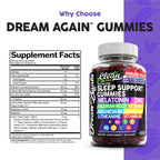 Clean Nutra Melatonin Gummies 10mg | Sleep Aid Valerian Root L-Theanine Vitamin B6 C Lemon Balm Magnesium Hibiscus Beta Carotene Saffron & Chamomile Rest Support Supplement Raspberry Flavor