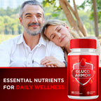 (2 Pack) Gluco Armor Capsules, Official Gluco Armor Pills with All Natural Ingredients, Advanced GlucoArmor Blood Health Support with Maximum Strength, Premium Vitamins for Women & Men (120 Capsules)