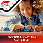 LEGO Speed Champions BWT Alpine F1 Team A524 Race Car Toy - Building Set for Kids, Boys & Girls, Ages 10+ - Toy Car for F1 Fans - Gift Idea for Birthday - 77248
