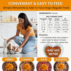 Olewo Carrots Digestive Dog Food Supplement, effective dog diarrhea relief for over 35 years, adds natural source vitamins to any dog food to promote overall health, 1-ingredient, non-GMO product, Made in Germany, 2.2 Pounds