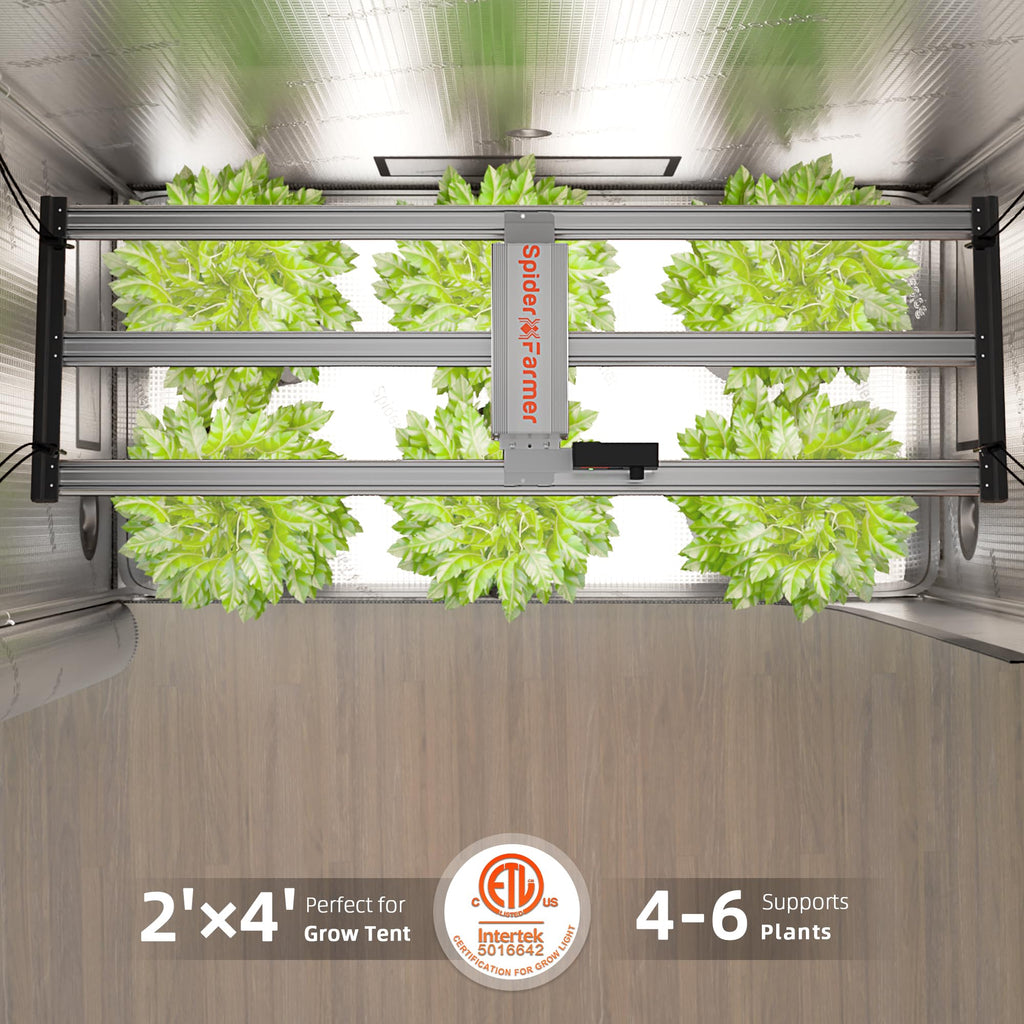 Spider Farmer G4500 Cost-Effective 320W 2x4 Coverage LED Grow Lights, Full Spectrum Dimmable Bar Style Led Growing Lamp for Indoor Plants, Upgraded Smart App Control