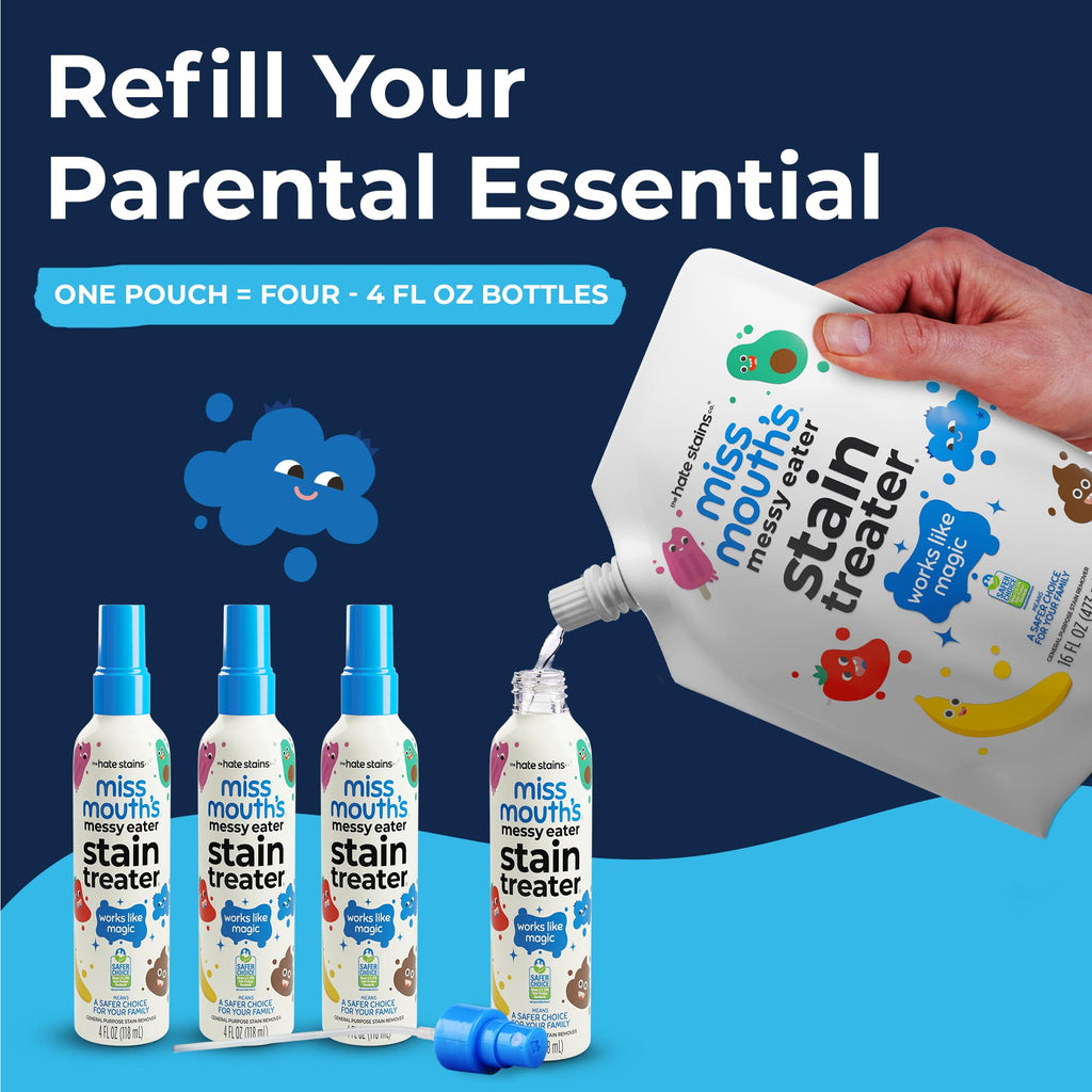 Miss Mouth's Messy Eater Refill, Laundry Stain Remover, 16 Oz Pouch