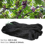 OGORI 25' x 25' Bird Netting Heavy Duty Nylon 3/4" Mesh Garden Netting Protect Fruit Trees, Plants and Vegetables