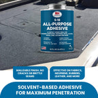 S-18 All-Purpose Adhesive, 16 oz. can - Multi-Purpose, Rubber, Metal, Leather, Felt, Wood, Neoprene, Glass, Flexible, Waterproof, Long Lasting - RH Adhesives
