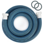 Conderyang 15ft 1 1/2" Pool Hose for Above Ground Pools 15ft Long Pool Pump Replacement Filter Hoses 1.5" EVA Swimming Pool Filter Hose for Filters Pumps, Saltwater Systems and Sand Filters (Blue)