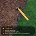 Aolabela 80 Pack 8 Inch Plastic Landscape Edging Anchoring Stakes Garden Lawn Yard Spikes Landscaping Stakes for Paver Edging, Weed Barrier, Tent, Artificial Turf