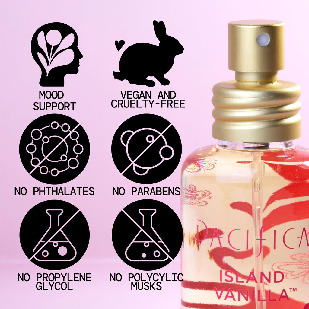 Pacifica Island Vanilla Perfume ��� Clean Vanilla Fragrance for Women - Warm Tropical Aroma - Long-Lasting Clean Beauty Non Toxic Scent, Vegan & Cruelty-Free, 1 oz Travel-Friendly Spray