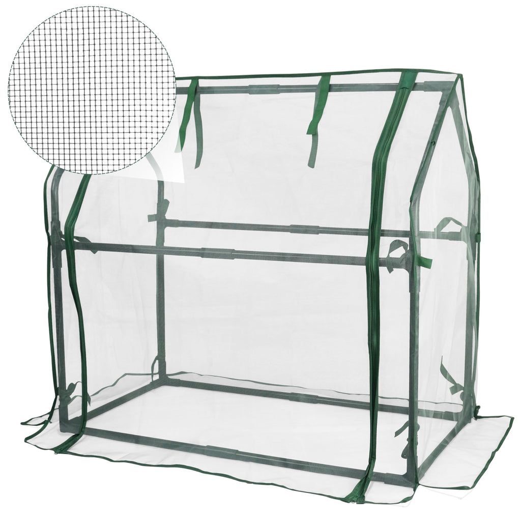 Gardzen Mini Greenhouse with Mesh Cover 36.2"(L) x18.9(W) x33.3(H)