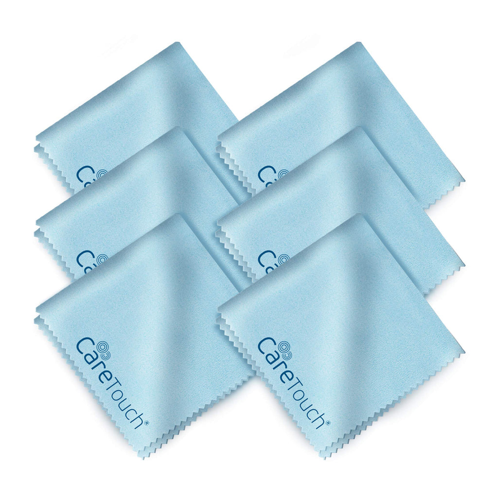 Care Touch Lens Cleaning Wipes with Microfiber Cloths - 200 Lens Wipes for Eyeglasses & 6 Microfiber Cloths - Glasses, Camera Lenses, Screens, Eye Glasses Cleaner for Cleaning Eyeglasses
