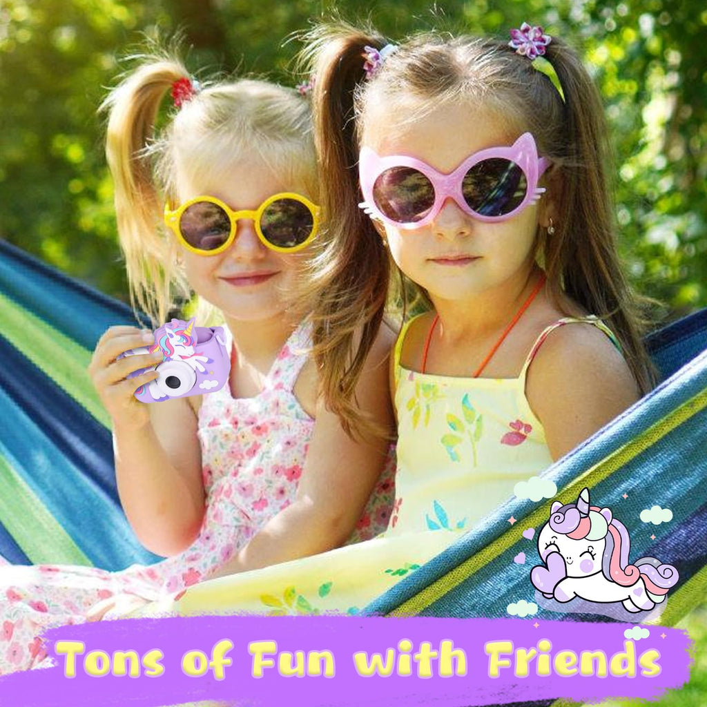 Unicorn Toys Camera for Kids Girls Age 3-8, Purple