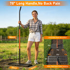 Lawn Leveling Rake, 30"x10" Leveler with 78" Adjustable Handle