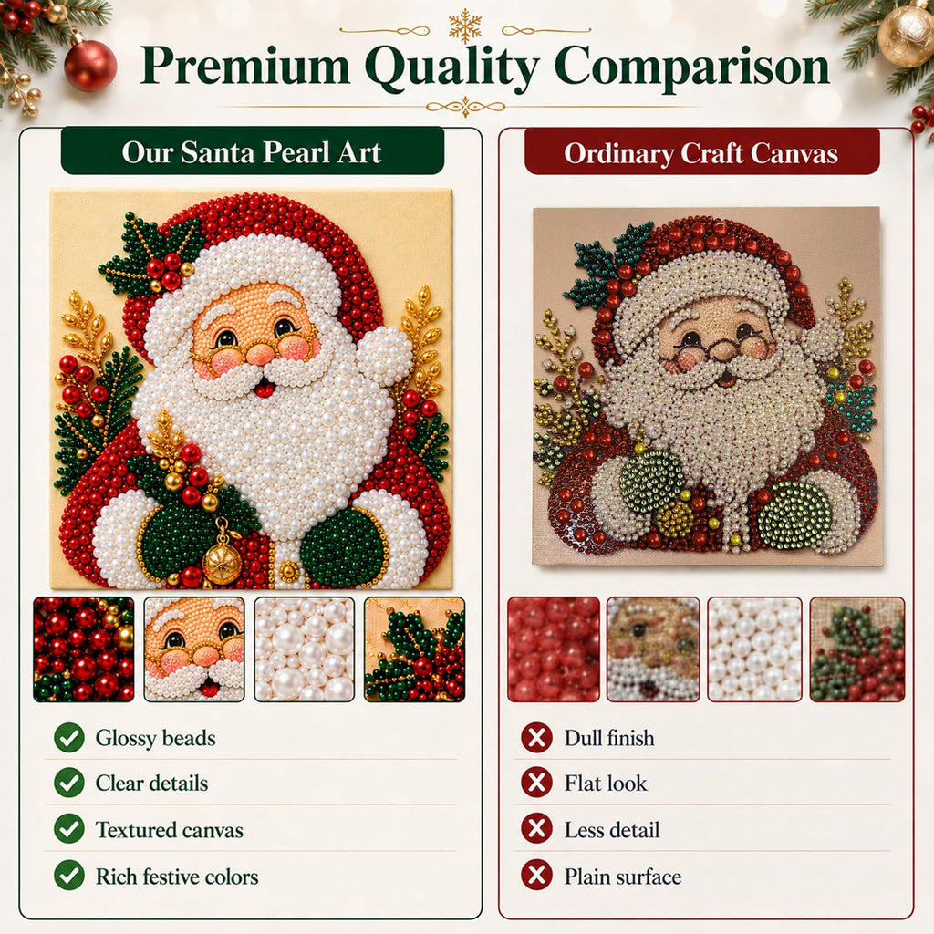 Diamond and Pearl Art Kits for Adults, Christmas Decorations, Framed Decor