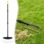 Colwelt Thatch Rake, Dethatcher Rake with Thin, Curved Spring Steel Tines, Dethatching Thatching Rake for Lawns with 61’’ Steel Handle, Lawn Tine Rakes for Pine Needles, Dead Grass, Garden Debris