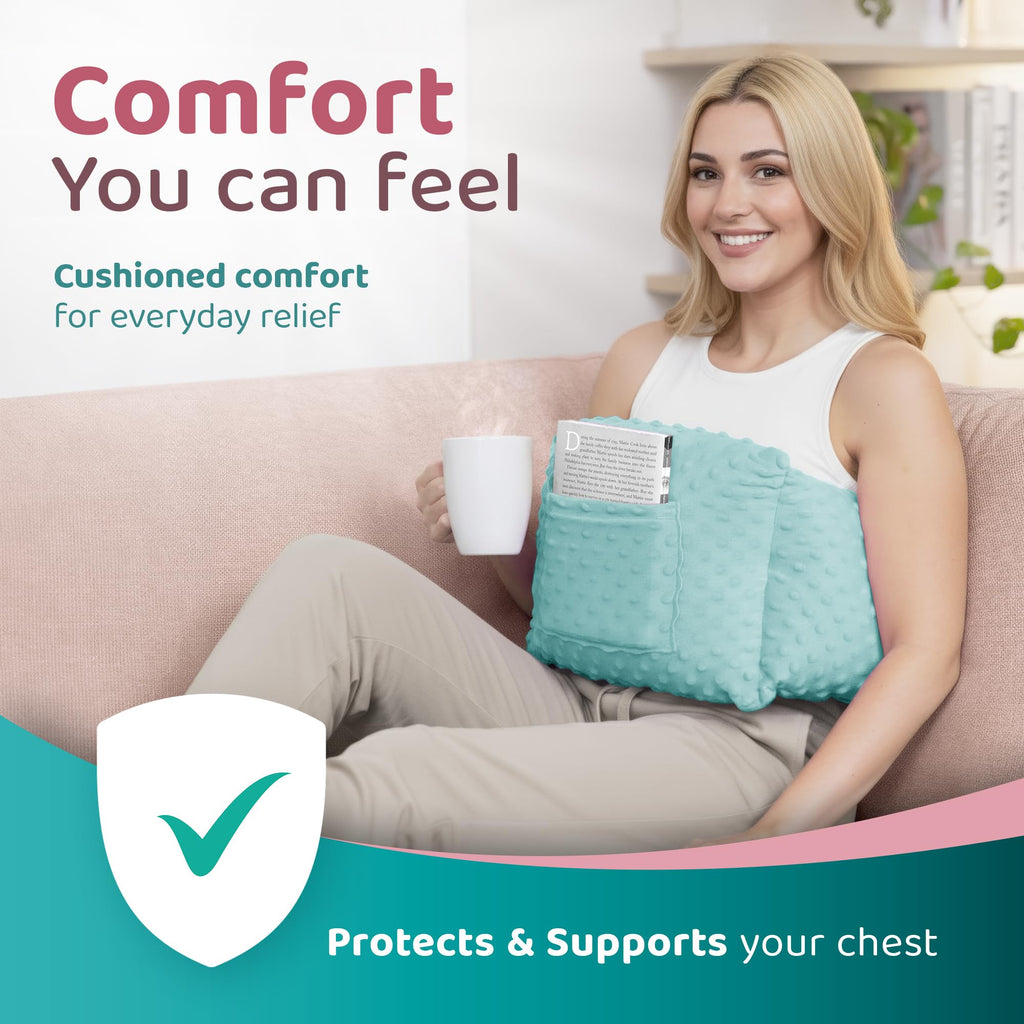 Zomaple Post Mastectomy Pillow Post Surgery – Post-Op Essentials, Breast Augmentation/Reduction & Mastectomy Recovery Supplies – Washable Cover for Comfort & Support