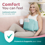 Zomaple Post Mastectomy Pillow Post Surgery – Post-Op Essentials, Breast Augmentation/Reduction & Mastectomy Recovery Supplies – Washable Cover for Comfort & Support