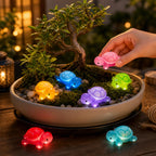 LIFCIUSO 30 Pcs Medium Glow in The Dark 3D Resin Turtles Miniature