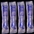 100 Pack 10ml/cc Plastic Luer Lock Syringa with 18Ga and Cap, Individually Sealed Wrapped, for Scientific Labs, Measuring Liquid, Refilling Cartridges or Glue Applicator